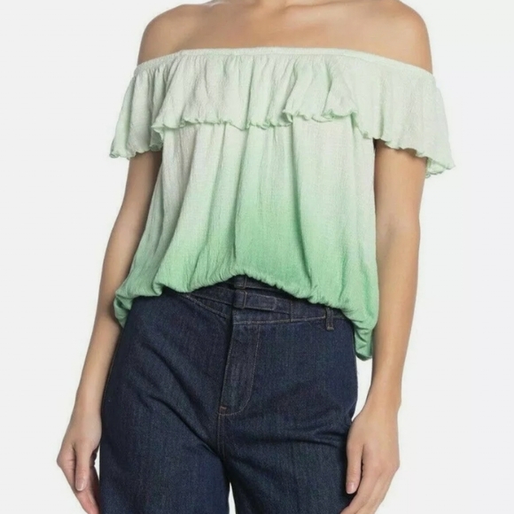 Free People Tops - NWT Free People Cora Lee Ombre Top Women's Large On/Off Shoulders Tank